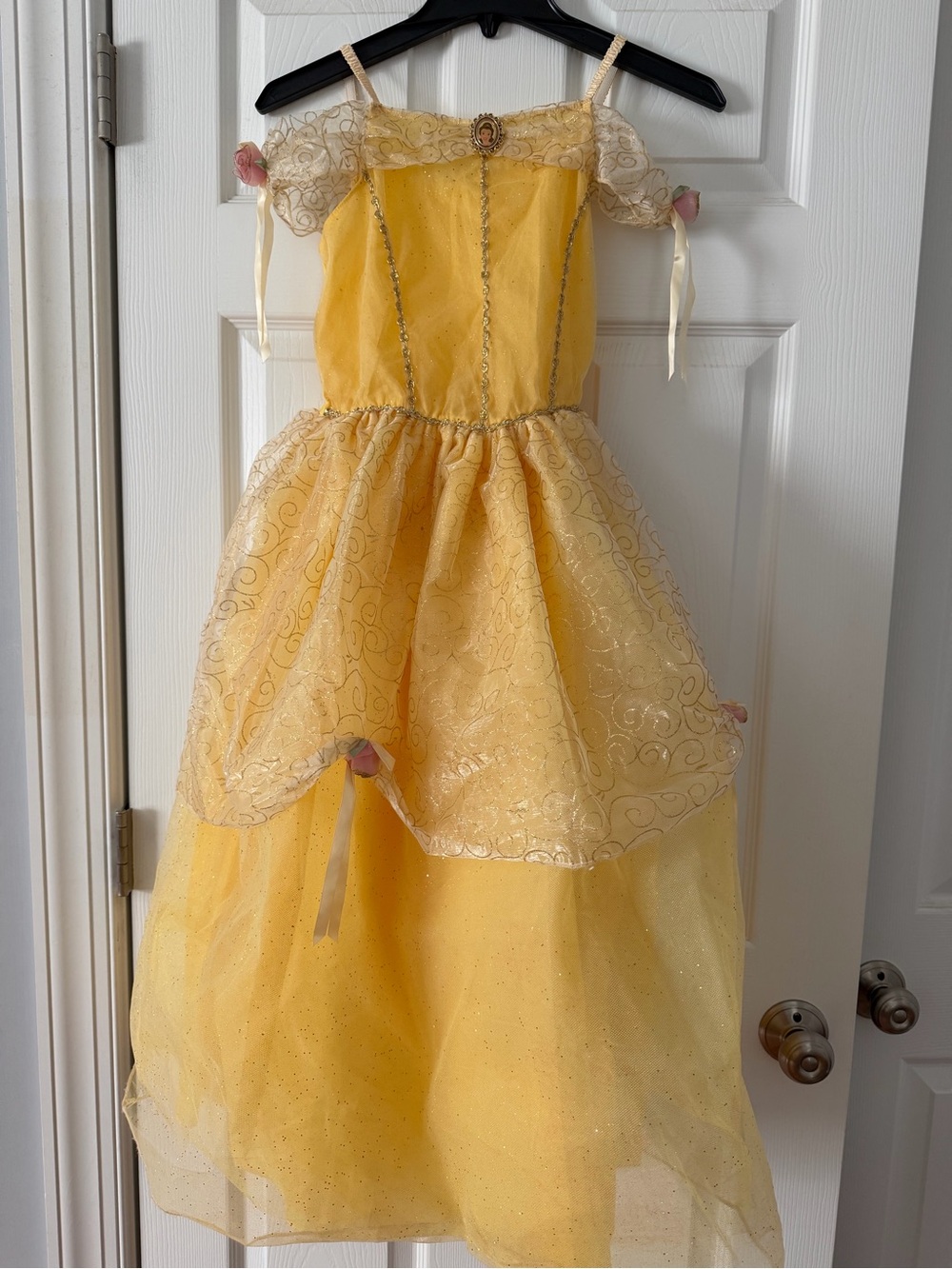Disney Store Yellow Princess Belle Costume Dress - Sparkle Tulle from early 2000